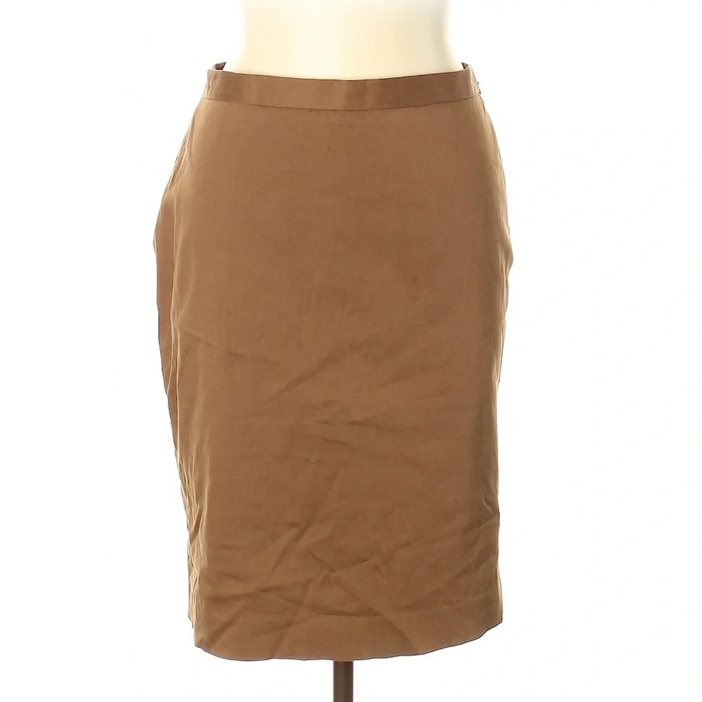❤️‍ Vintage Moschino Cheap Chic Brown Cotton Skirt 90s Designer Made in Italy